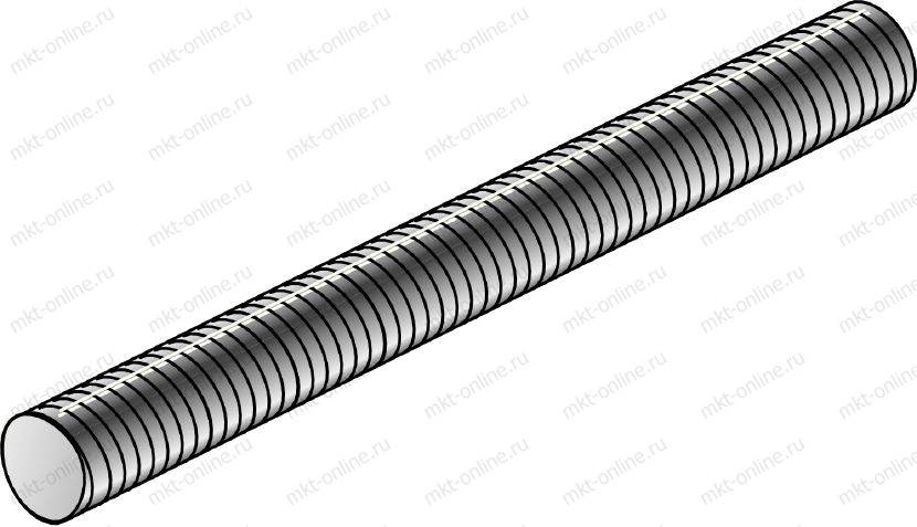 Шпилька резьбовая MKT VM-A M16 x2000, класс пр. 4,6 .16.2000VM